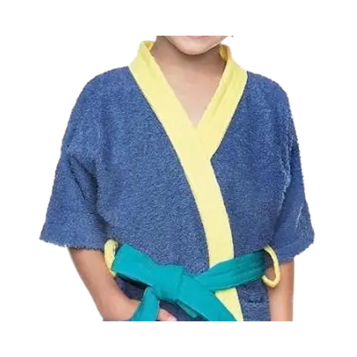 Roupao Lepper Infantil Felpudo Quimono Colorê Azul Roupao Lepper Infantil Felpudo Quimono Colorê Azul