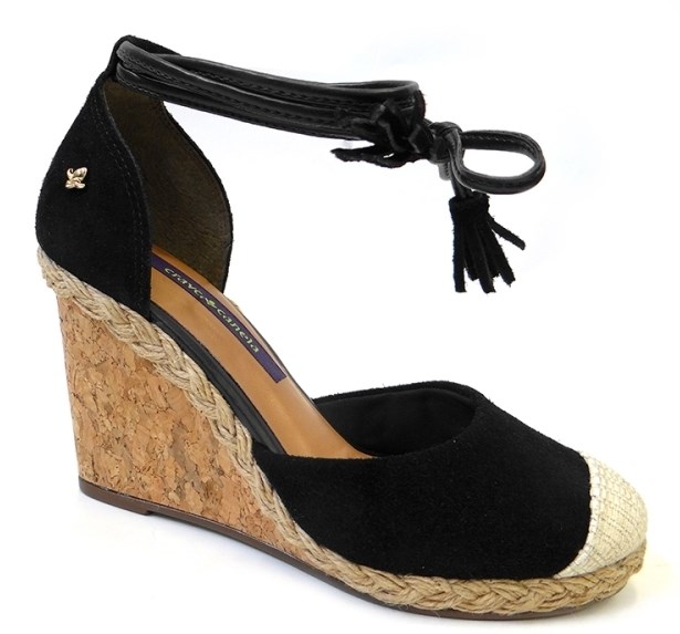 sandalia anabela espadrille