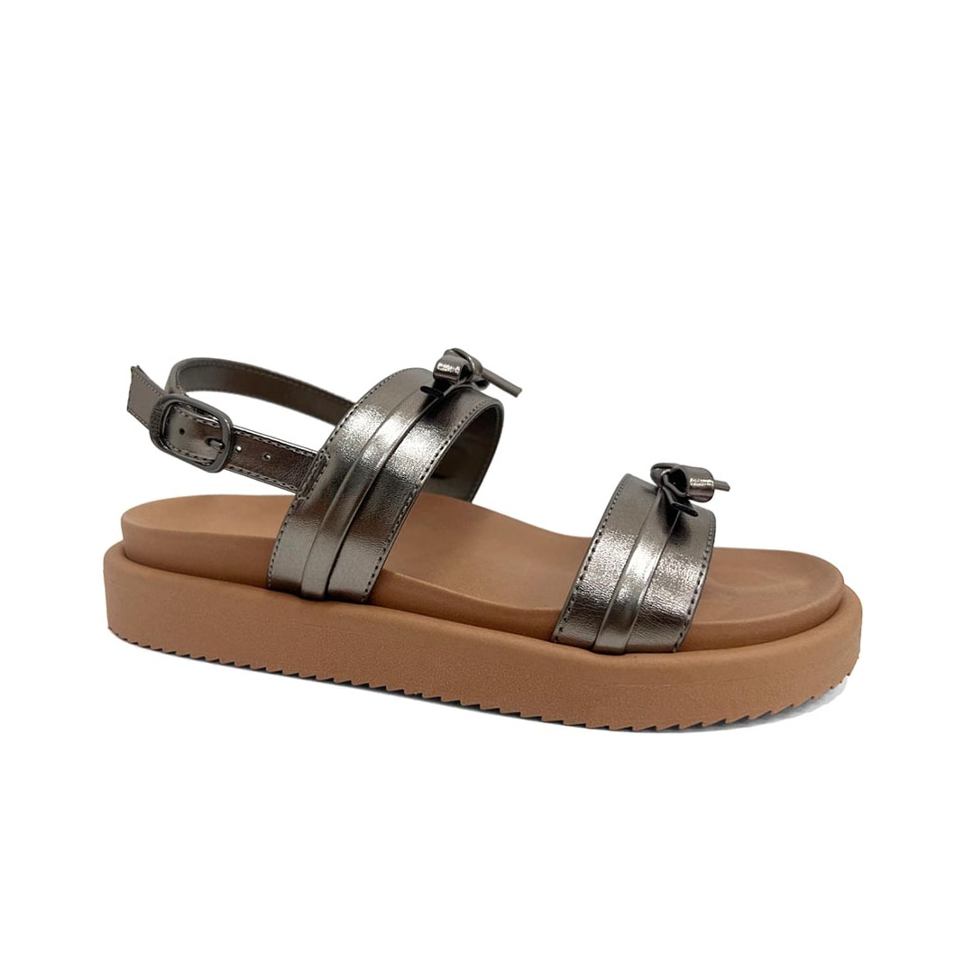 Sandália Anacapri Papete Birken C 30741 0006 Prata Velho