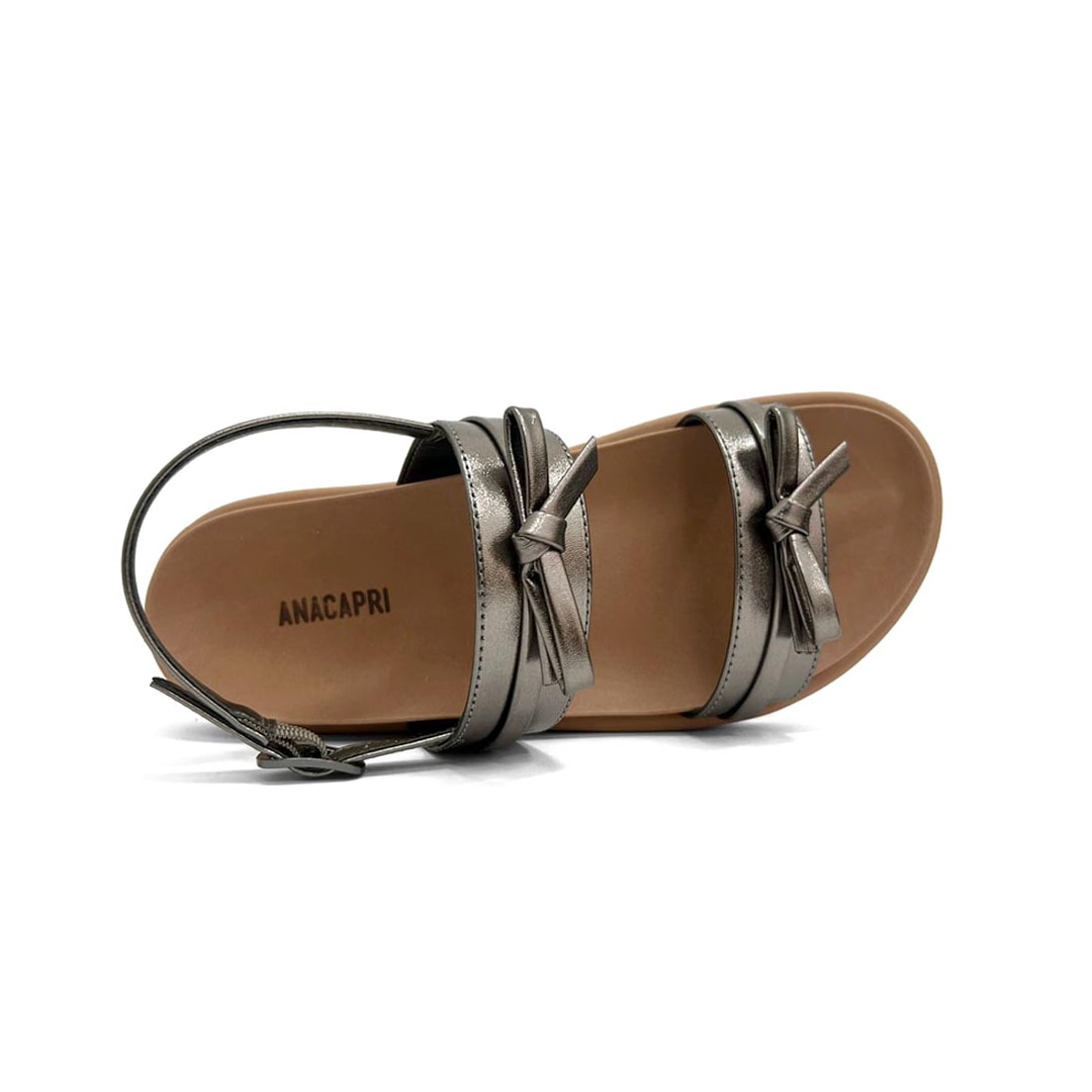 Sandália Anacapri Papete Birken C 30741 0006 Prata Velho