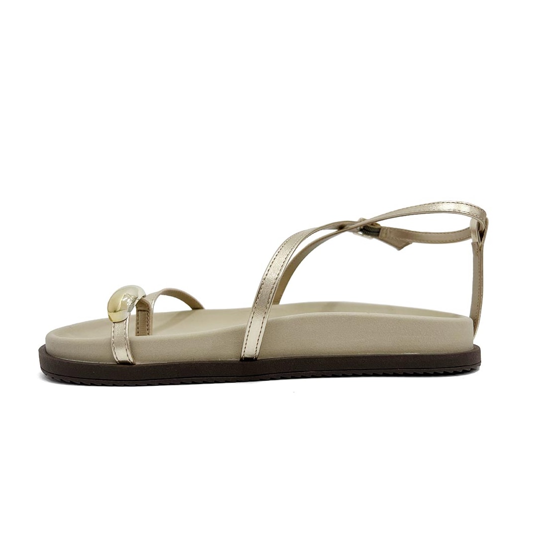 Sandália Anacapri Papete Birken C30638 0088 Metal Capri