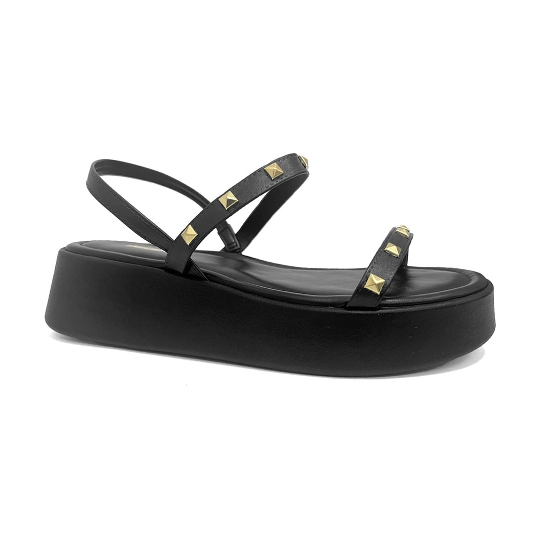 Sandália Anacapri Papete Flat Plataforma 30696 0001 Preto Sandália Anacapri Papete Flat Plataforma 30696 0001 Preto