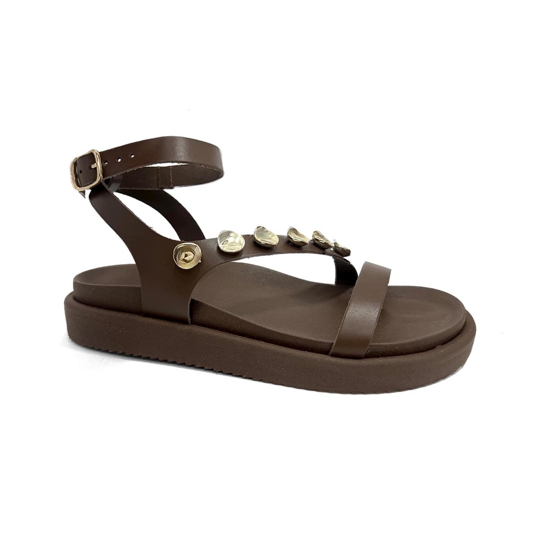 Sandália Anacapri Papete Flatform C30380 Marrom
