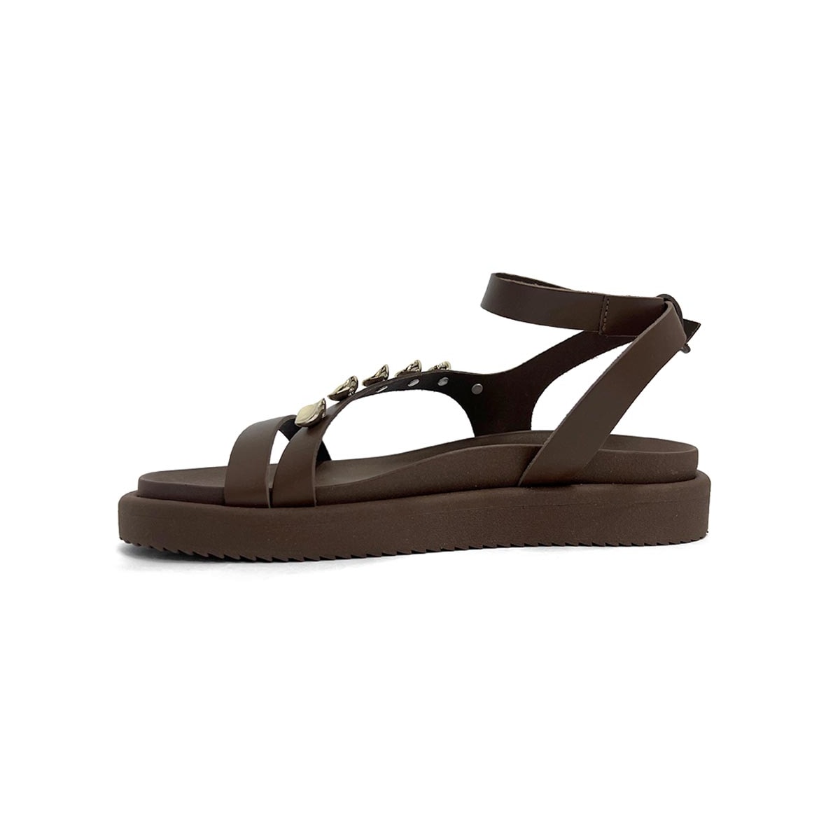 Sandália Anacapri Papete Flatform C30380 Marrom