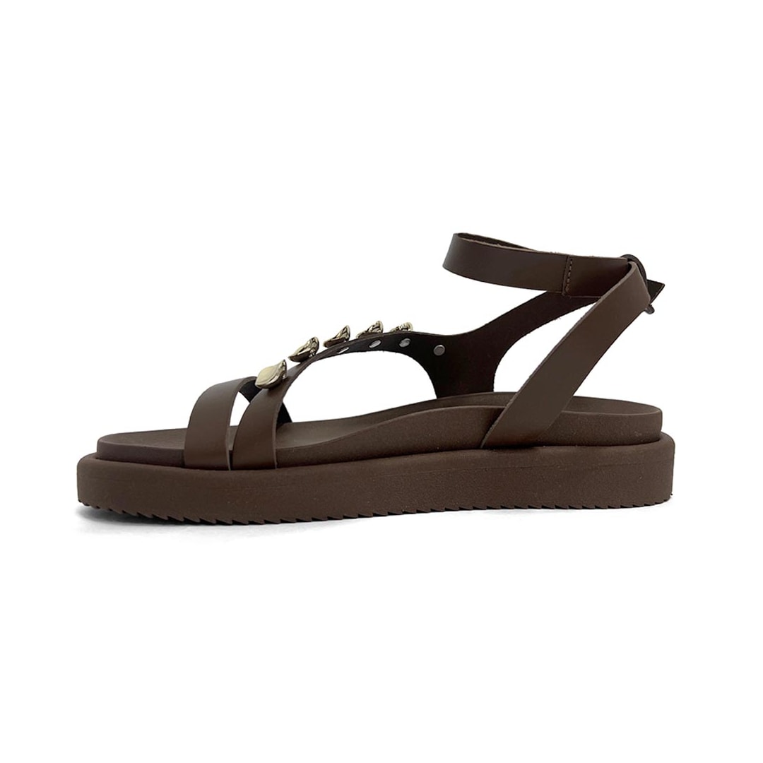 Sandália Anacapri Papete Flatform C30380 Marrom