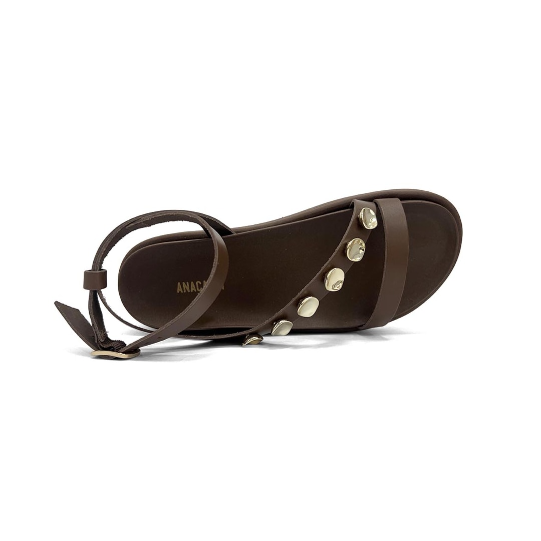 Sandália Anacapri Papete Flatform C30380 Marrom