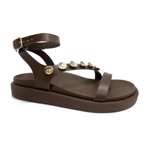 Sandália Anacapri Papete Flatform C30380 Marrom
