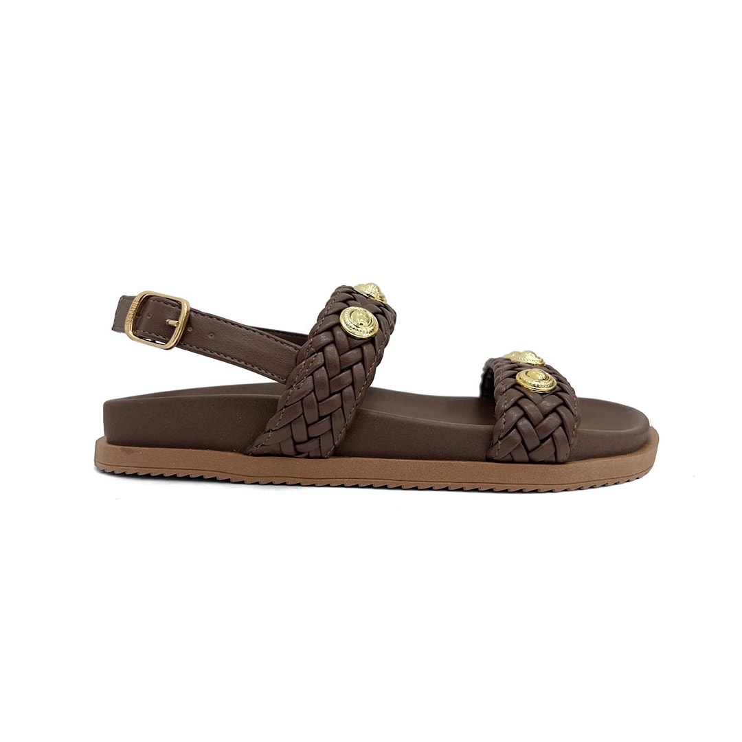 Sandália Anacapri Papete Flatform C30638 Marrom