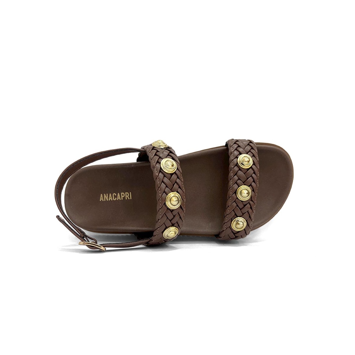 Sandália Anacapri Papete Flatform C30638 Marrom