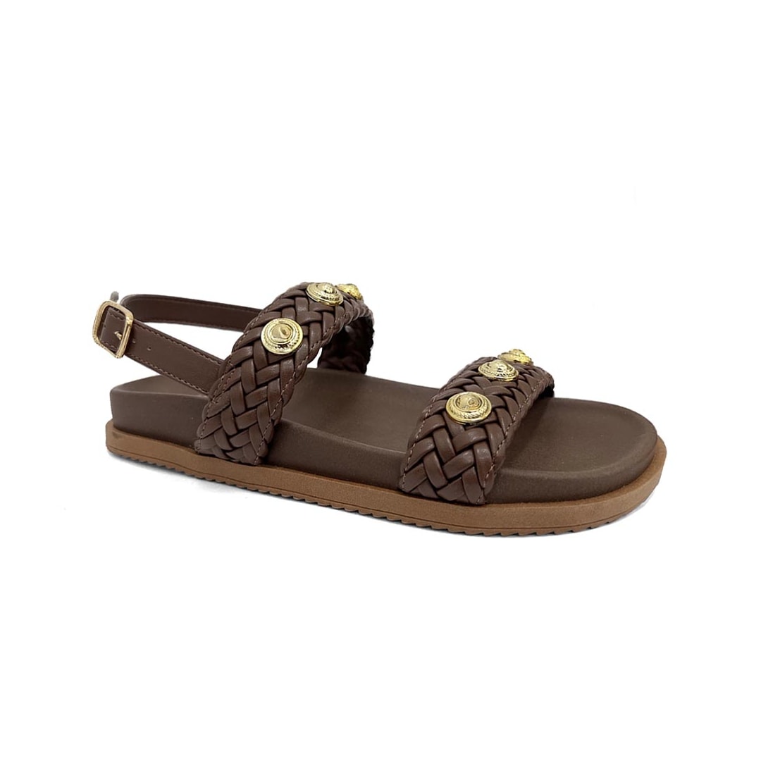Sandália Anacapri Papete Flatform C30638 Marrom