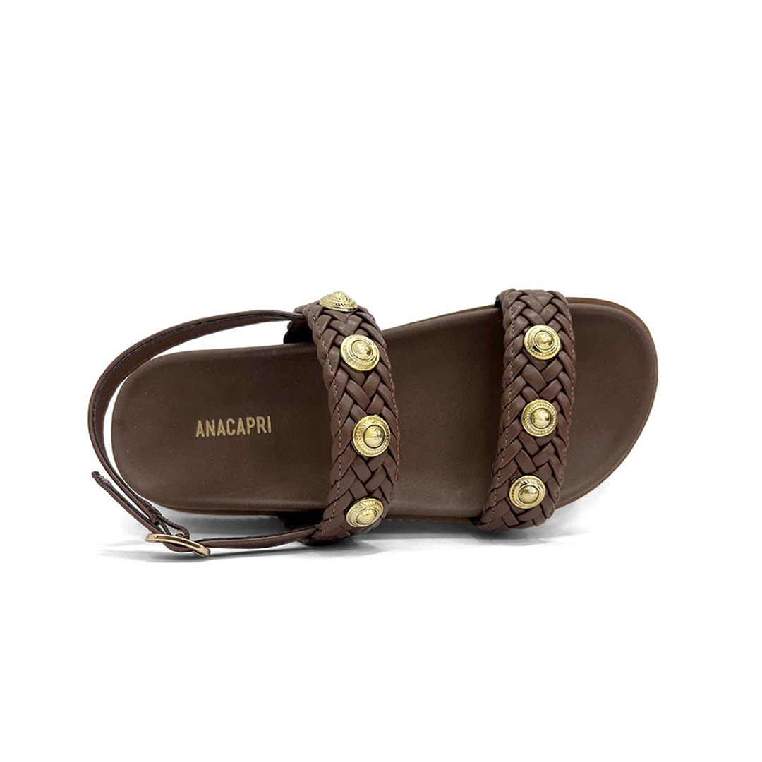Sandália Anacapri Papete Flatform C30638 Marrom