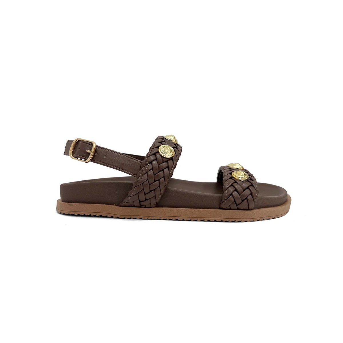 Sandália Anacapri Papete Flatform C30638 Marrom