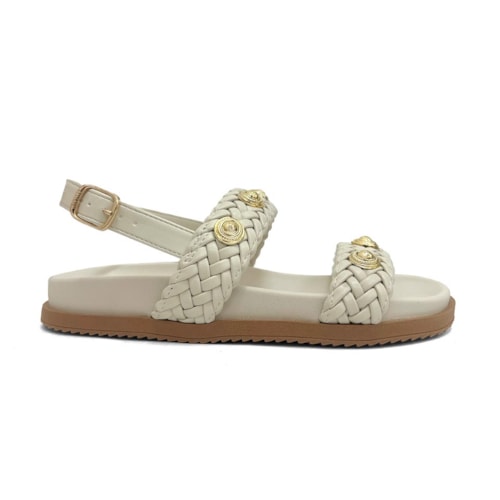 Detalhe - Sandália Anacapri Papete Flatform C30638 New White