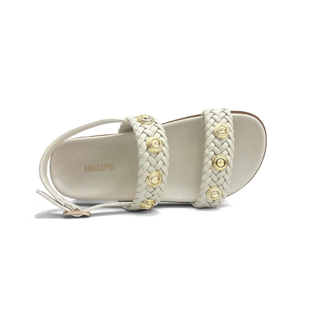 Sandália Anacapri Papete Flatform C30638 New White