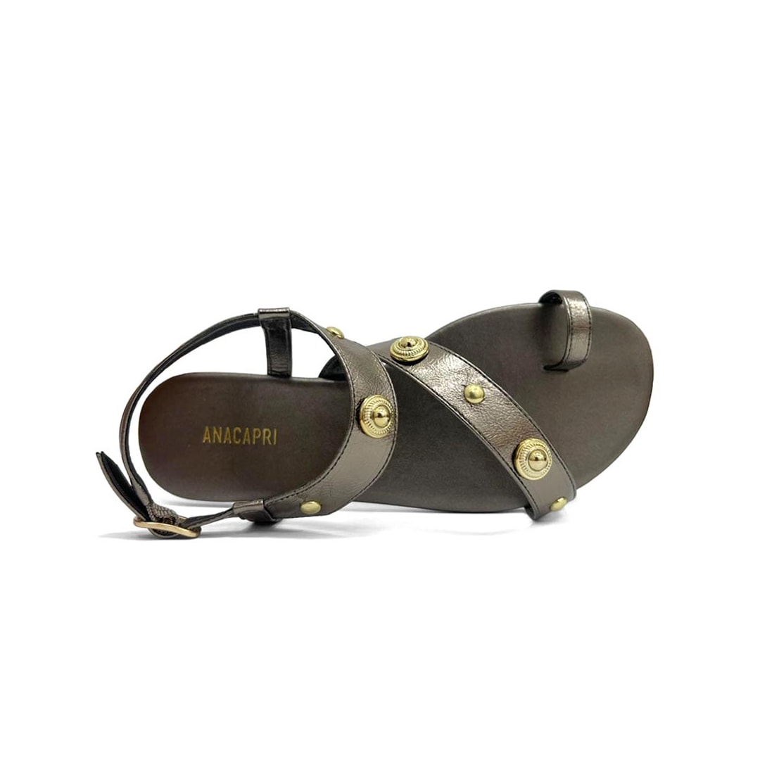 Sandália Anacapri Rasteira C 30294 Pewter Sandália Anacapri Rasteira C 30294 Pewter