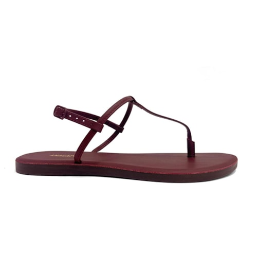 Detalhe - Sandália Anacapri Rasteira De Dedo C 30346 0009 Marsala