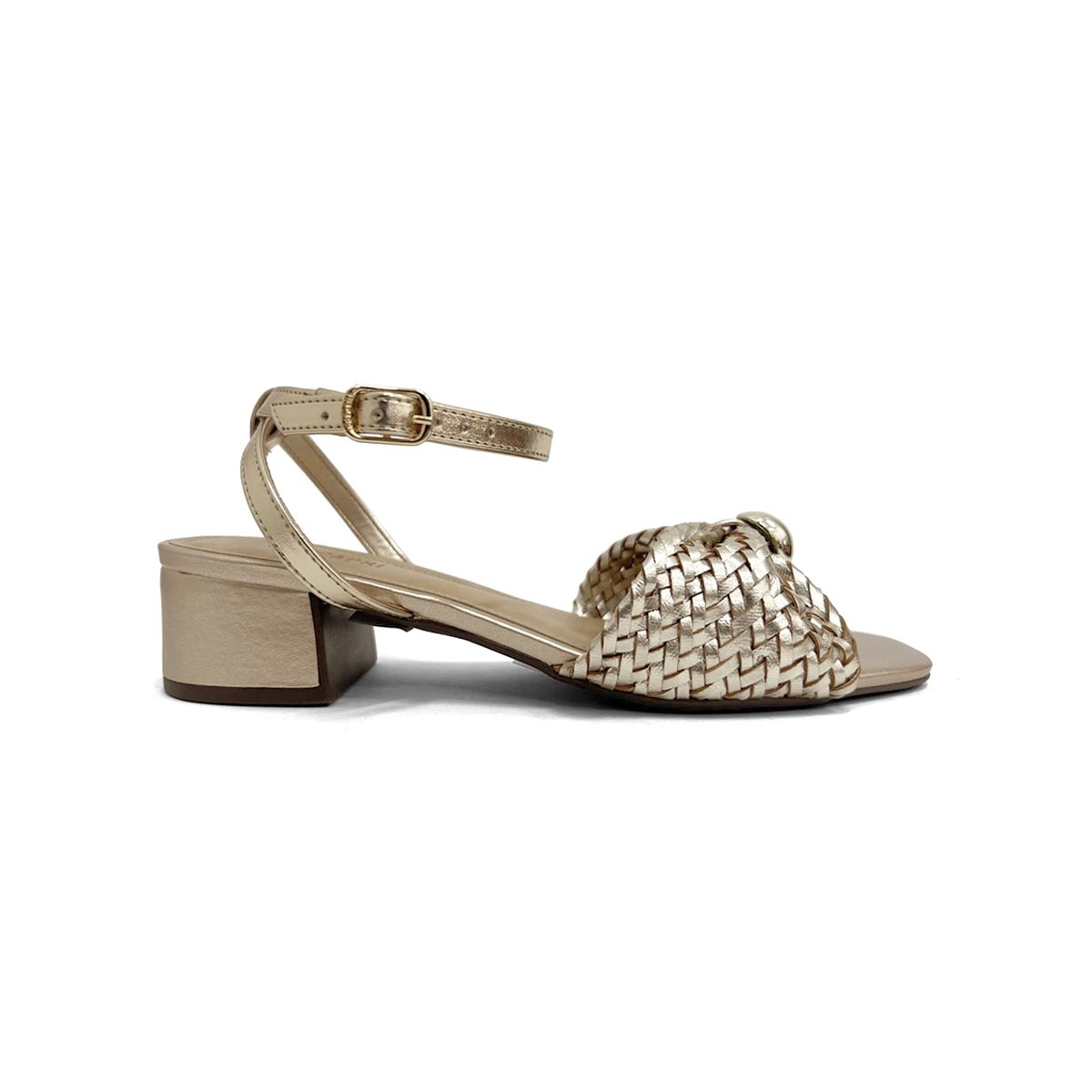 Sandália Anacapri Salto Bloco Baixo C 30489 0160 Ouro Claro Sandália Anacapri Salto Bloco Baixo C 30489 0160 Ouro Claro