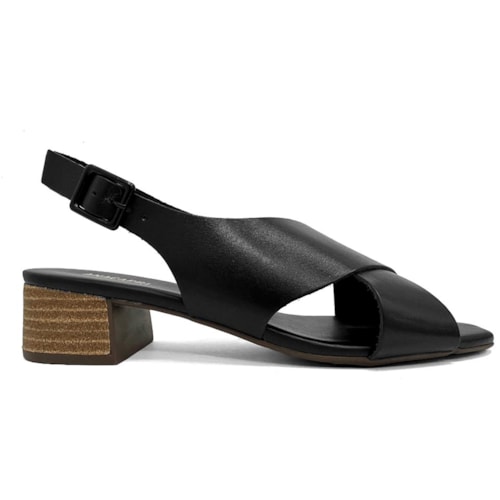 Detalhe - Sandália Anacapri Salto Bloco C30489 0054 Preto
