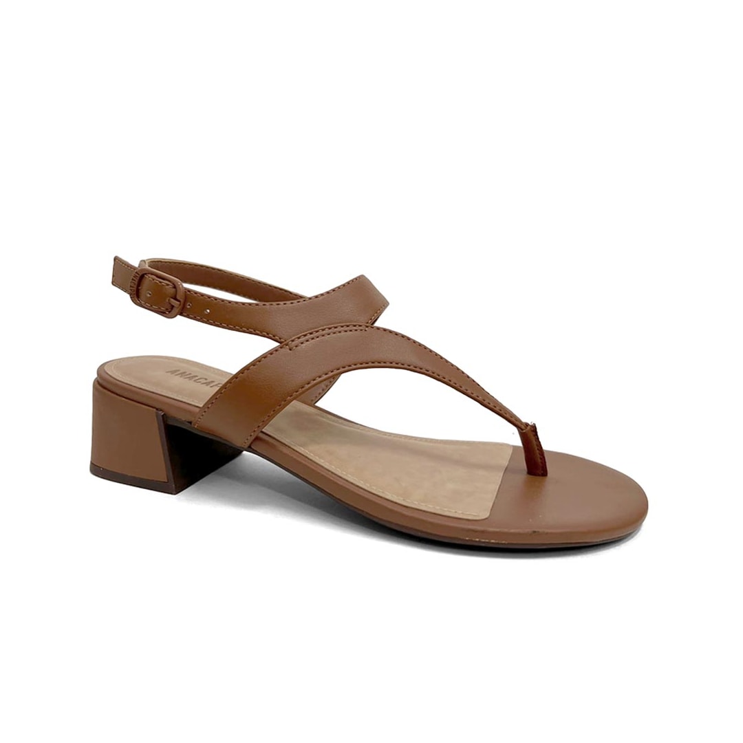 Sandália Anacapri Salto Bloco C30688 0029 Cuoio Sandália Anacapri Salto Bloco C30688 0029 Cuoio