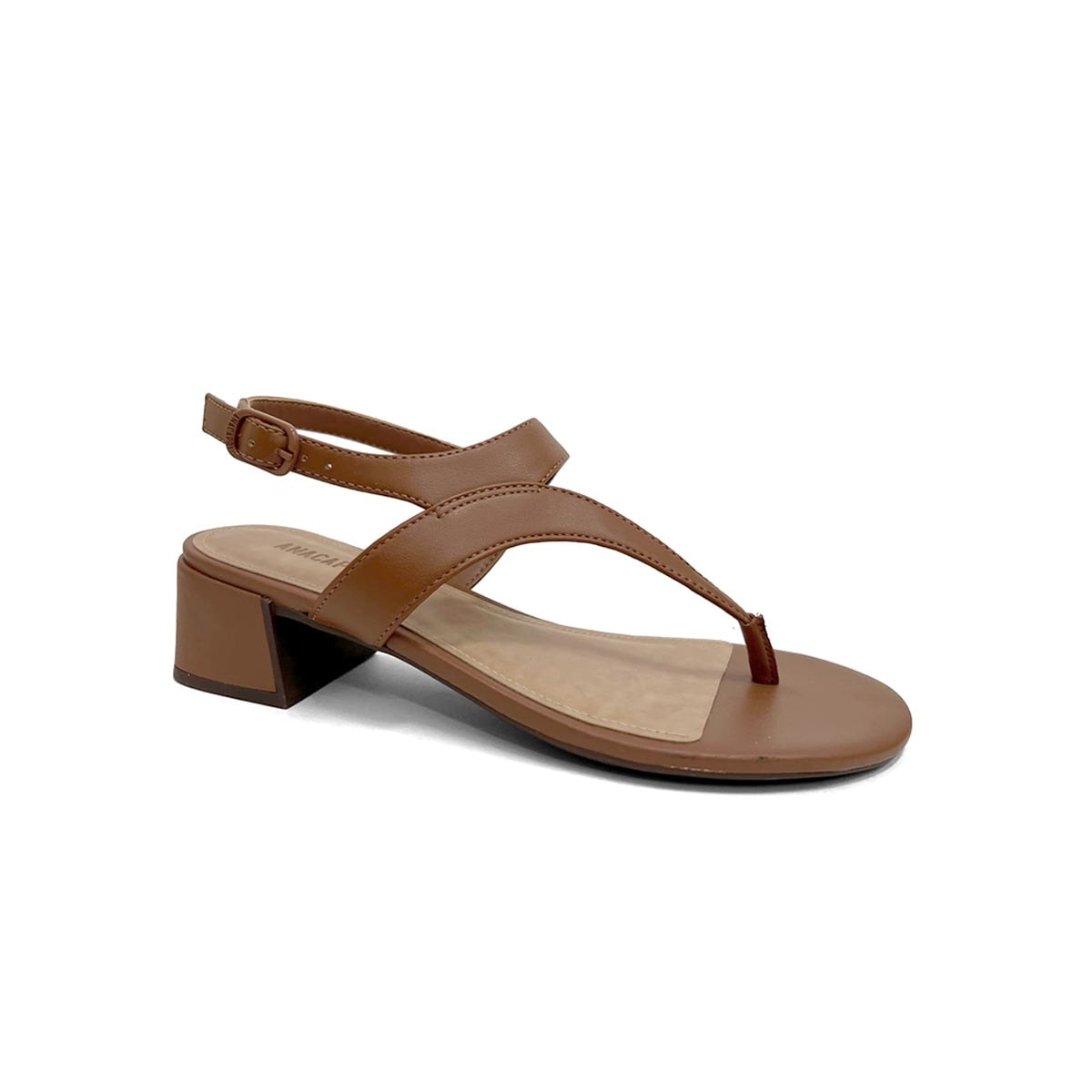 Sandália Anacapri Salto Bloco C30688 0029 Cuoio Sandália Anacapri Salto Bloco C30688 0029 Cuoio