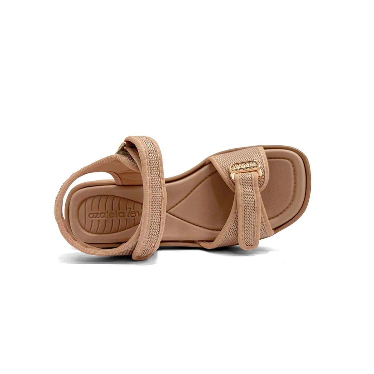 Sandália Azaleia Papete De Tecido Vera Soft Marrom Make Sandália Azaleia Papete De Tecido Vera Soft Marrom Make
