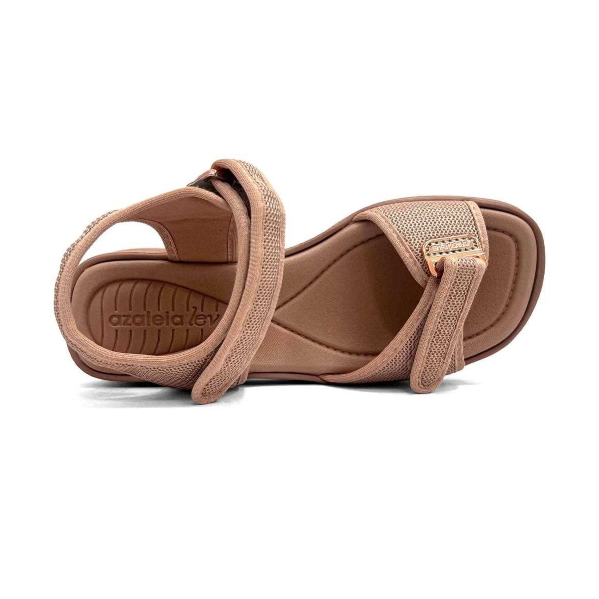 Sandália Azaleia Papete De Tecido Vera Soft Marrom Make Sandália Azaleia Papete De Tecido Vera Soft Marrom Make