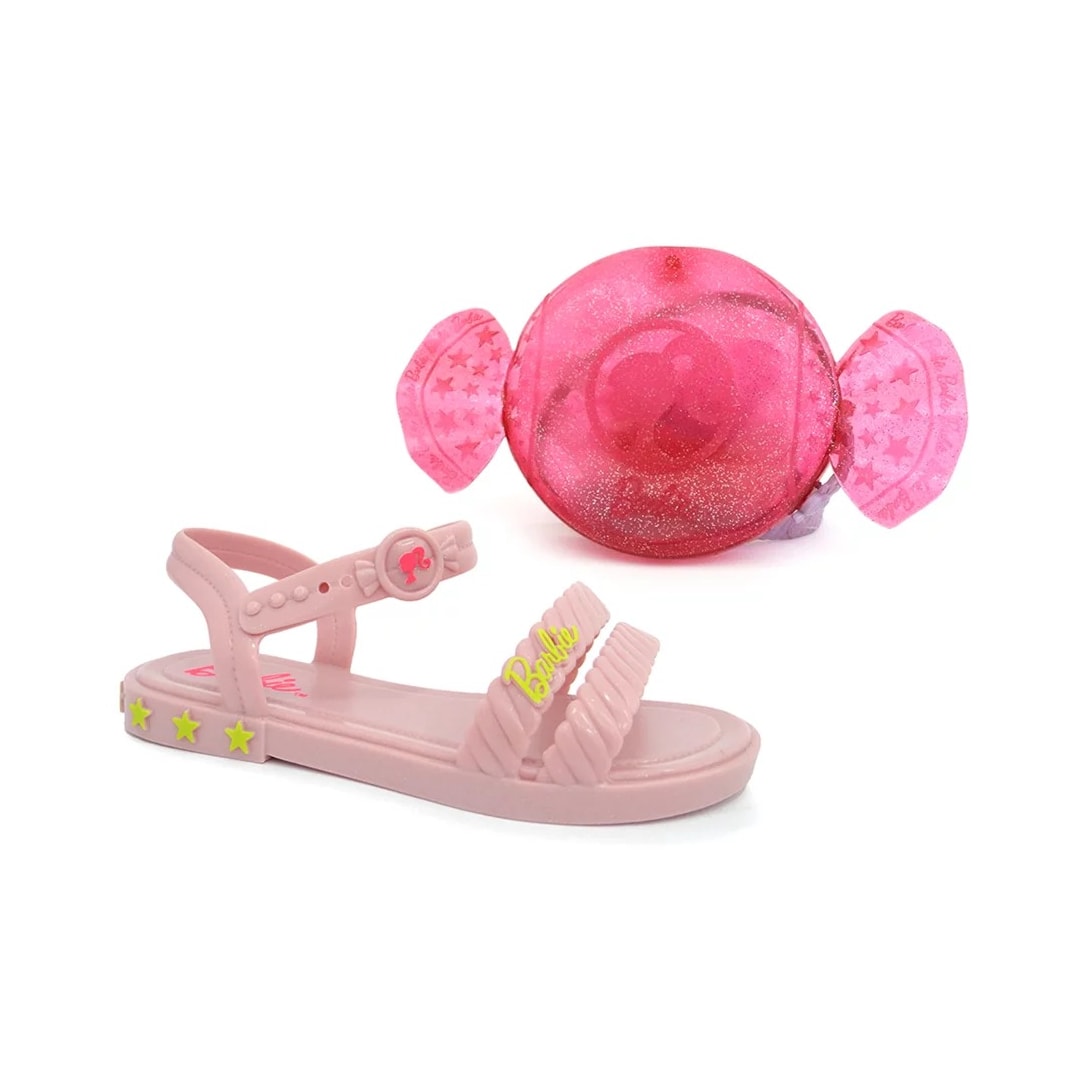 Sandália Barbie Candy Bag Menina Grendene 22492 Rosa Claro Sandália Barbie Candy Bag Menina Grendene 22492 Rosa Claro