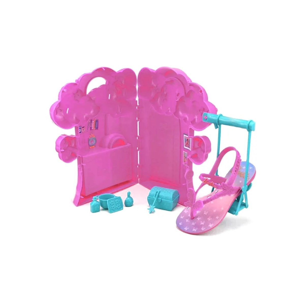 Sandália Barbie Casa Na Arvore 22862 Grendene Rosa/Lilas