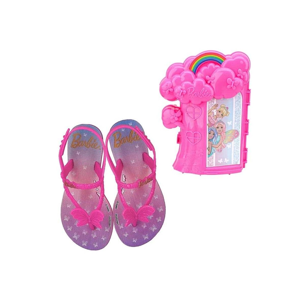 Sandália Barbie Casa Na Arvore 22862 Grendene Rosa/Lilas Sandália Barbie Casa Na Arvore 22862 Grendene Rosa/Lilas