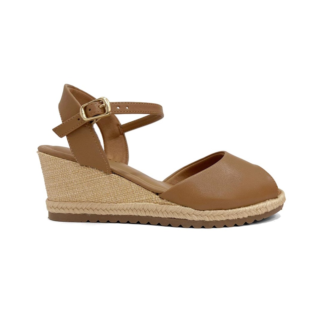 Sandália Bebecê Feminina Anabela T5828-181 Mocha Sandália Bebecê Feminina Anabela T5828-181 Mocha