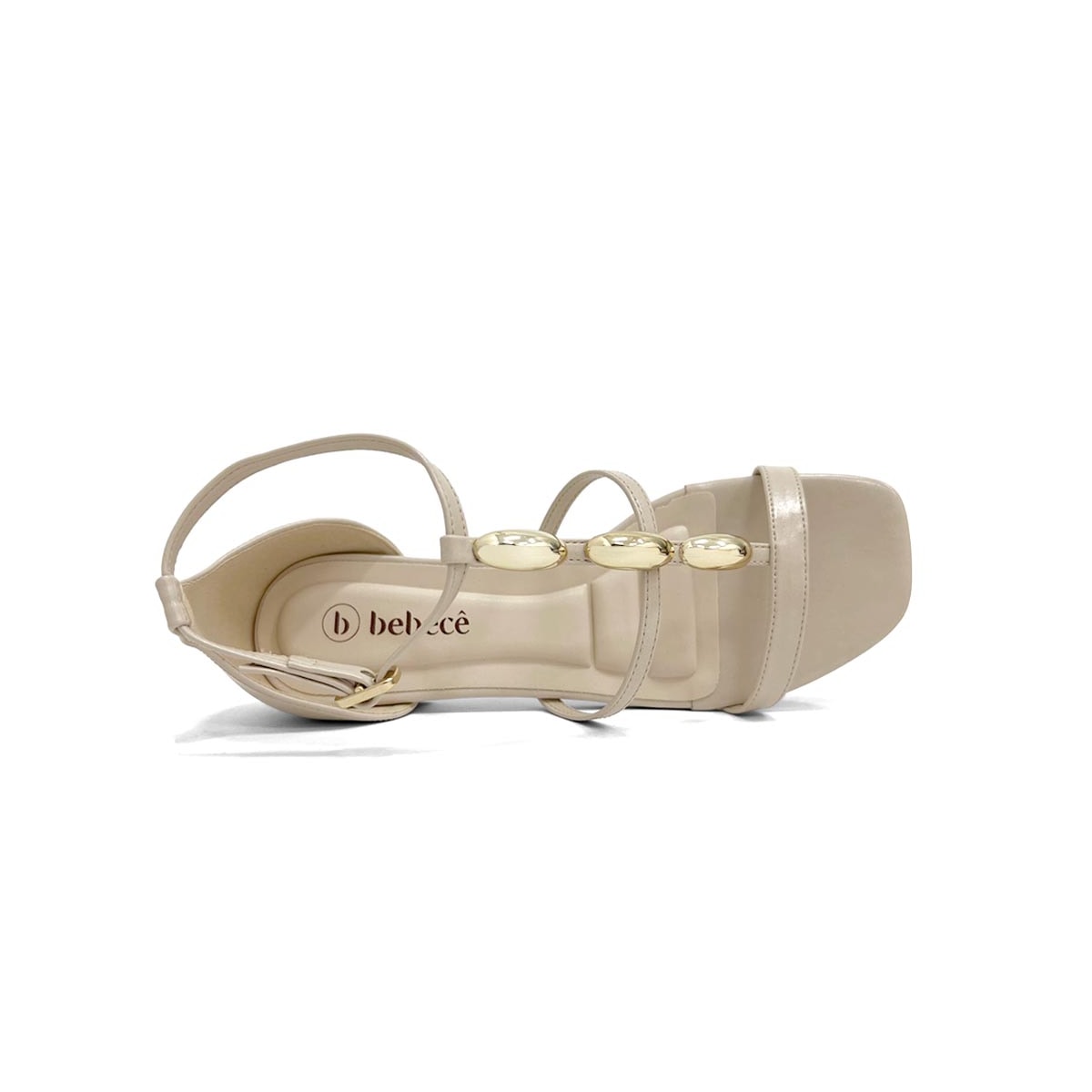 Sandália Bebecê Feminina Rasteira T2547-044 Aveia