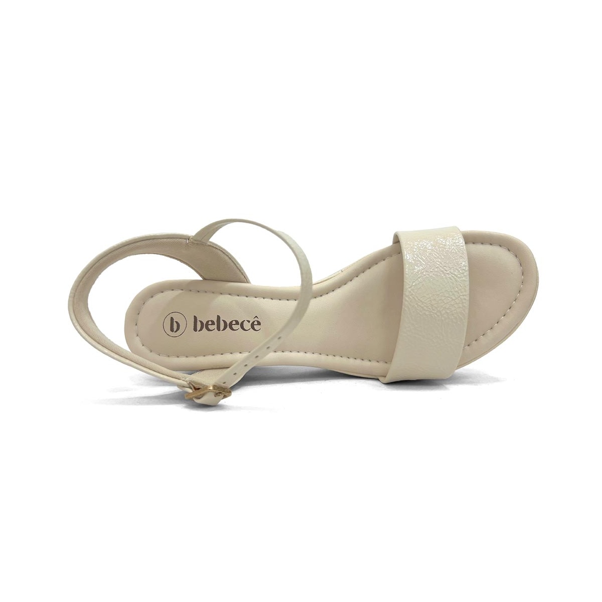 Sandália Bebecê Meia Pata Salto Bloco T5118-131 Aveia Sandália Bebecê Meia Pata Salto Bloco T5118-131 Aveia