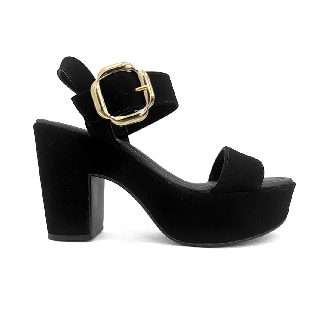 Sandália Bebecê Meia Pata Salto Bloco T5118-148 Preto Sandália Bebecê Meia Pata Salto Bloco T5118-148 Preto