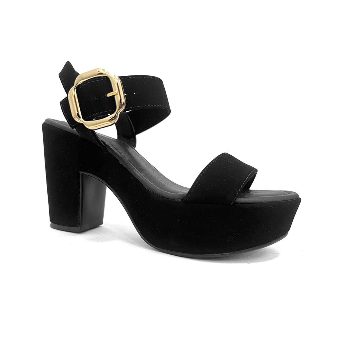 Sandália Bebecê Meia Pata Salto Bloco T5118-148 Preto Sandália Bebecê Meia Pata Salto Bloco T5118-148 Preto