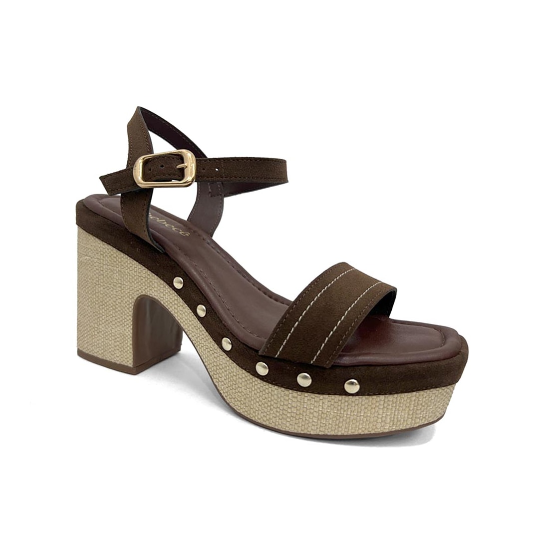 Sandália Bebecê Plataforma T5110-131 Chocolate Sandália Bebecê Plataforma T5110-131 Chocolate