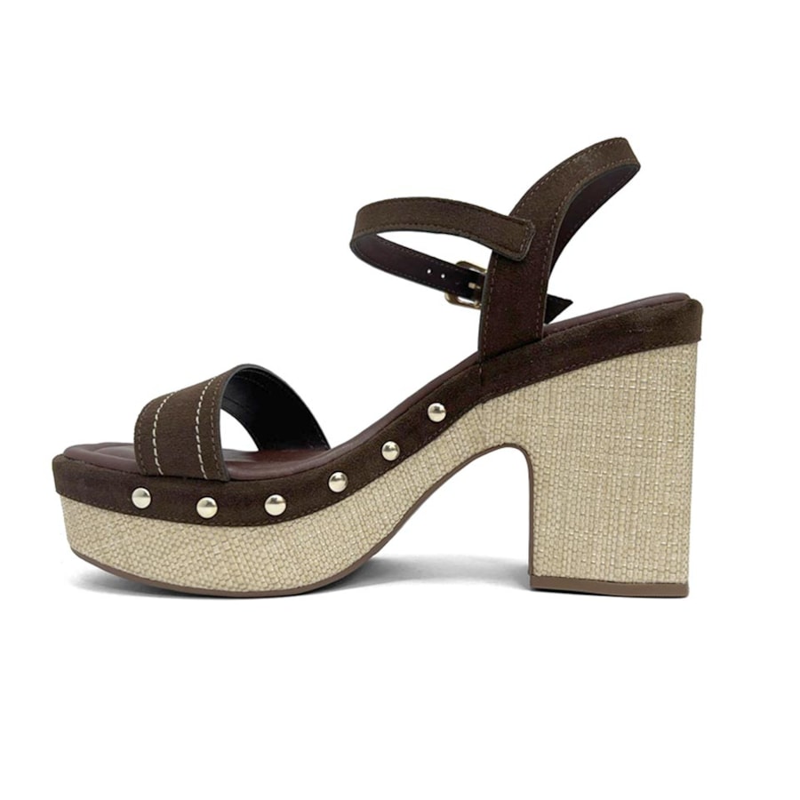 Sandália Bebecê Plataforma T5110-131 Chocolate Sandália Bebecê Plataforma T5110-131 Chocolate