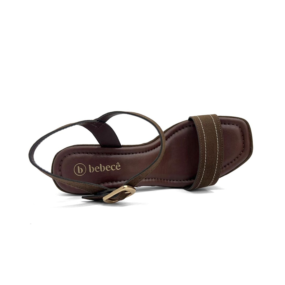 Sandália Bebecê Plataforma T5110-131 Chocolate