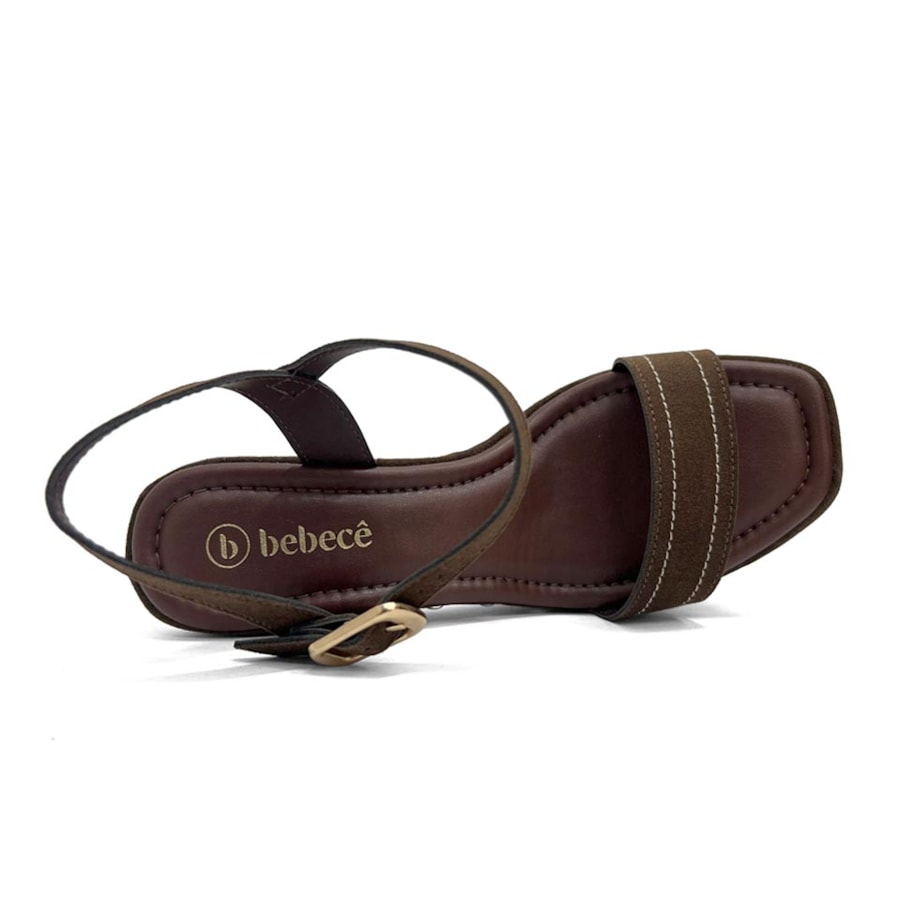 Sandália Bebecê Plataforma T5110-131 Chocolate