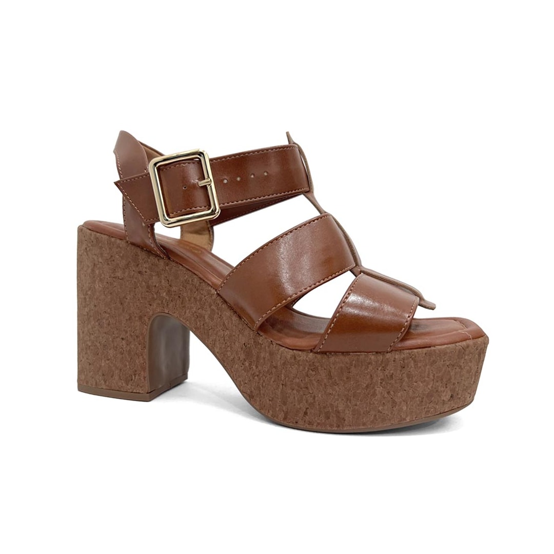 Sandália Bebecê Plataforma T5119-054 Pecan Sandália Bebecê Plataforma T5119-054 Pecan