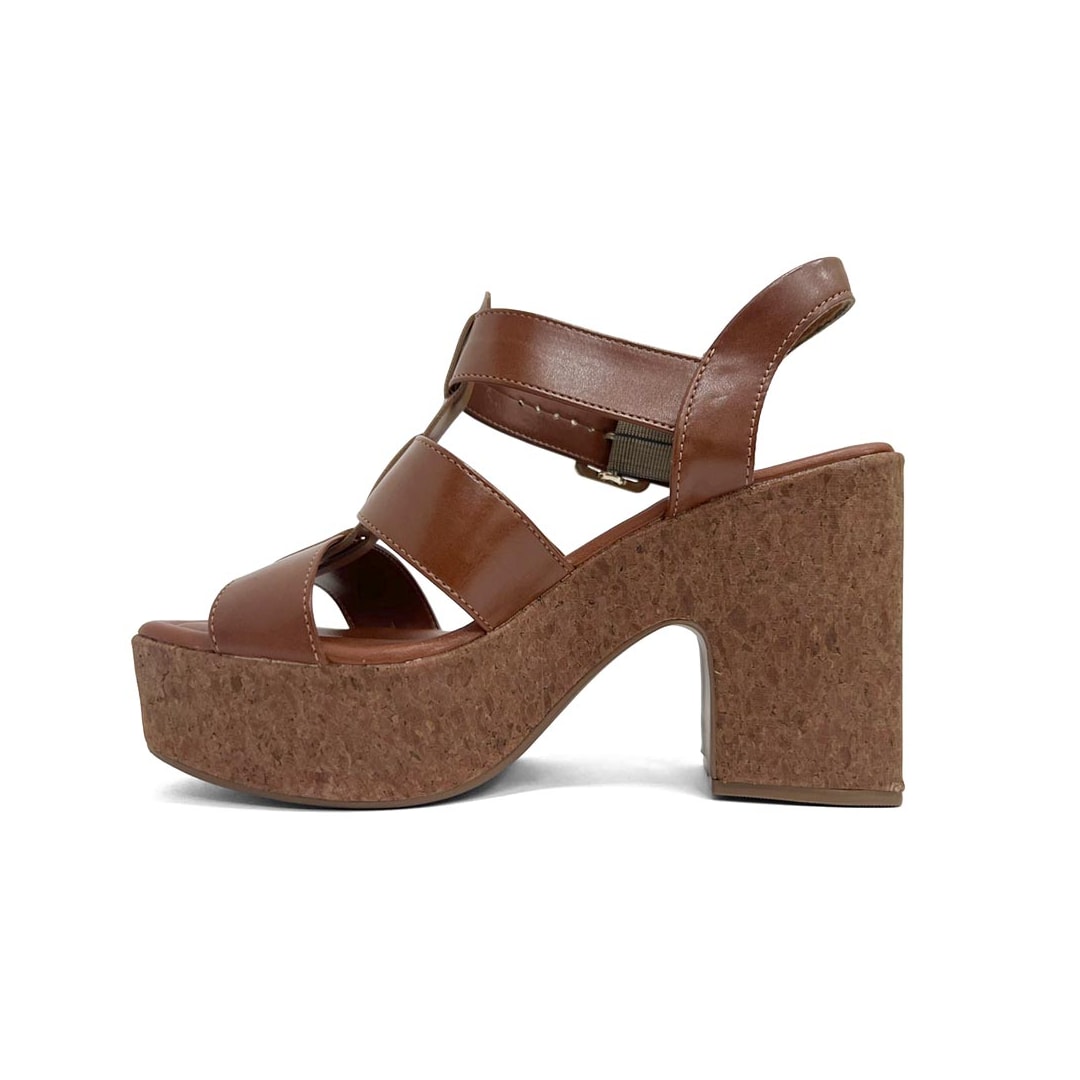 Sandália Bebecê Plataforma T5119-054 Pecan Sandália Bebecê Plataforma T5119-054 Pecan