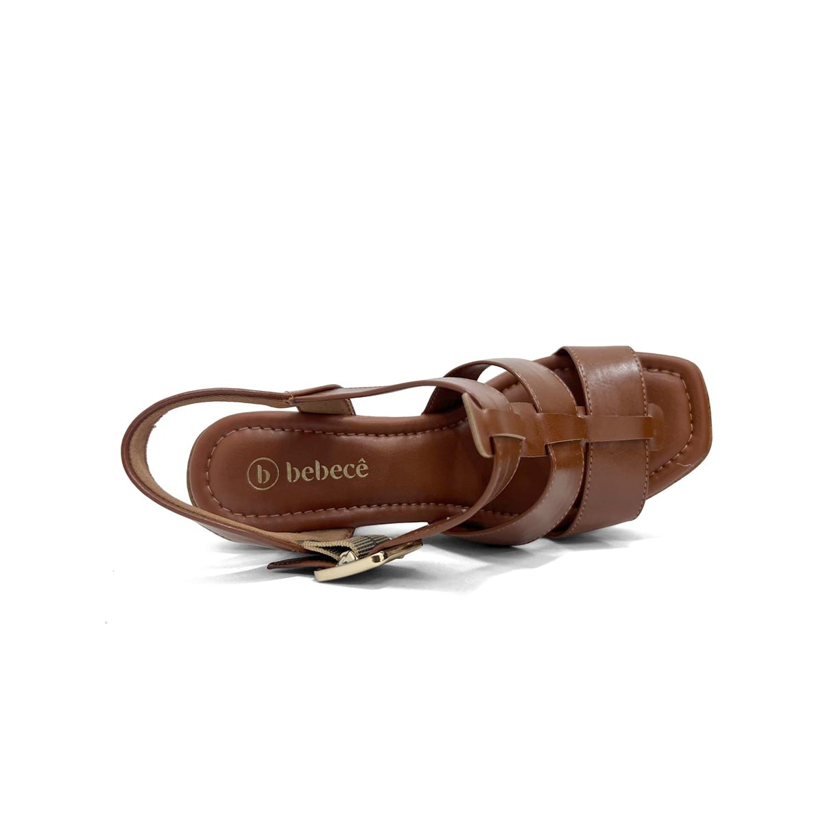 Sandália Bebecê Plataforma T5119-054 Pecan