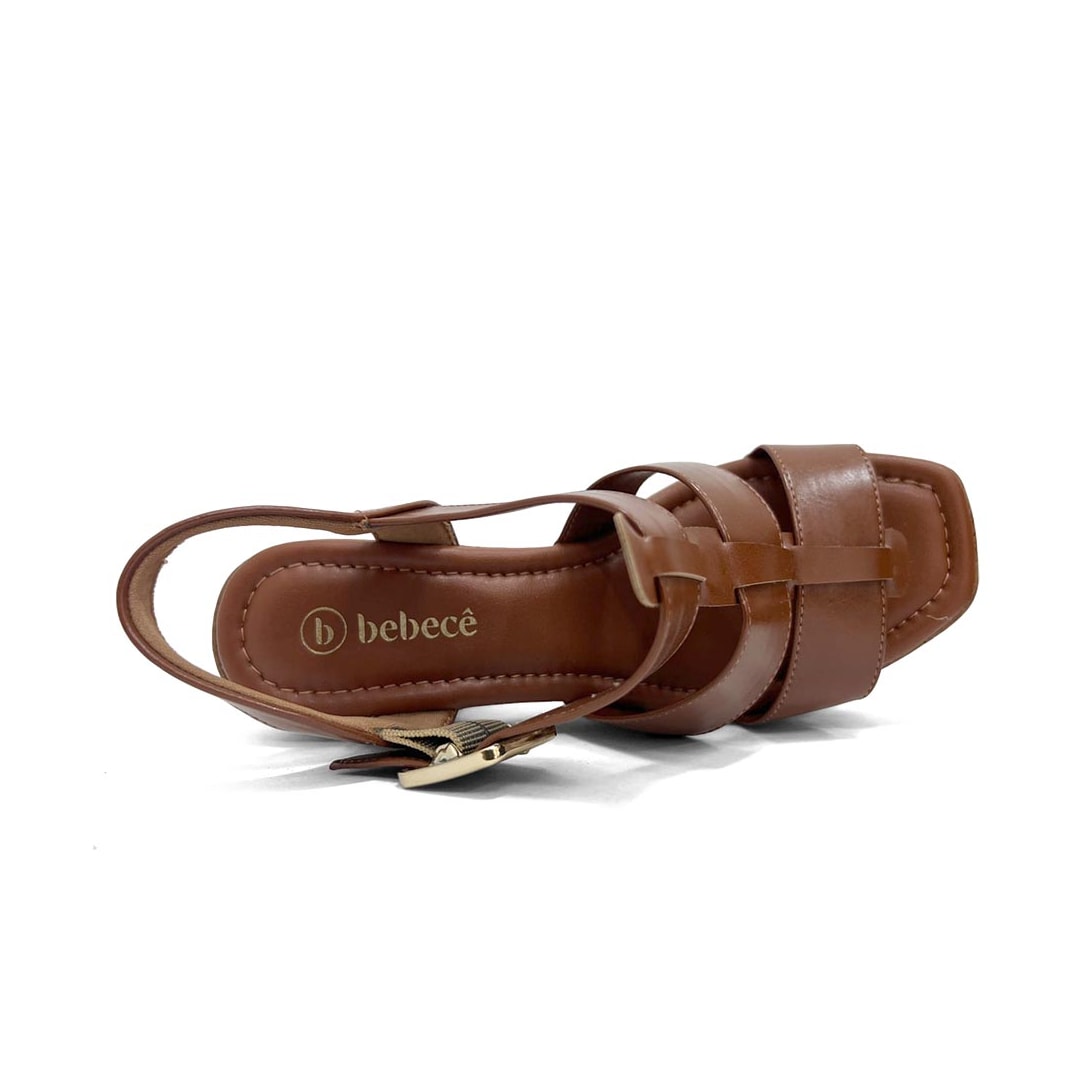 Sandália Bebecê Plataforma T5119-054 Pecan Sandália Bebecê Plataforma T5119-054 Pecan