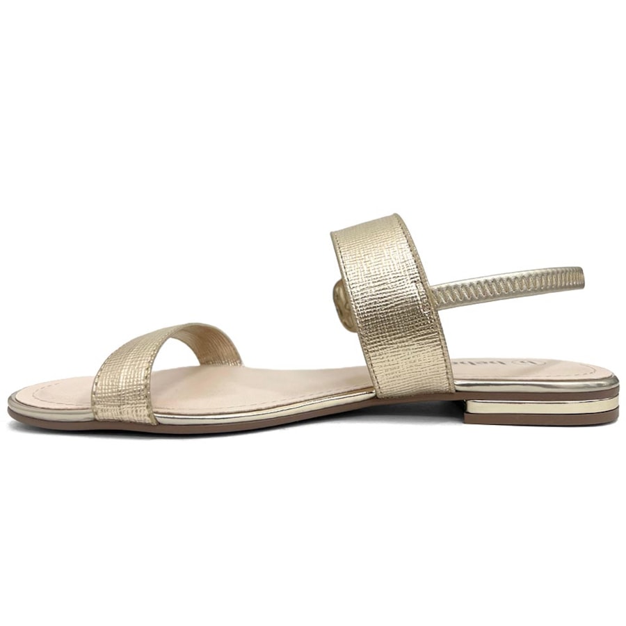 Sandália Bebecê Rasteira T1028-472 Dourado