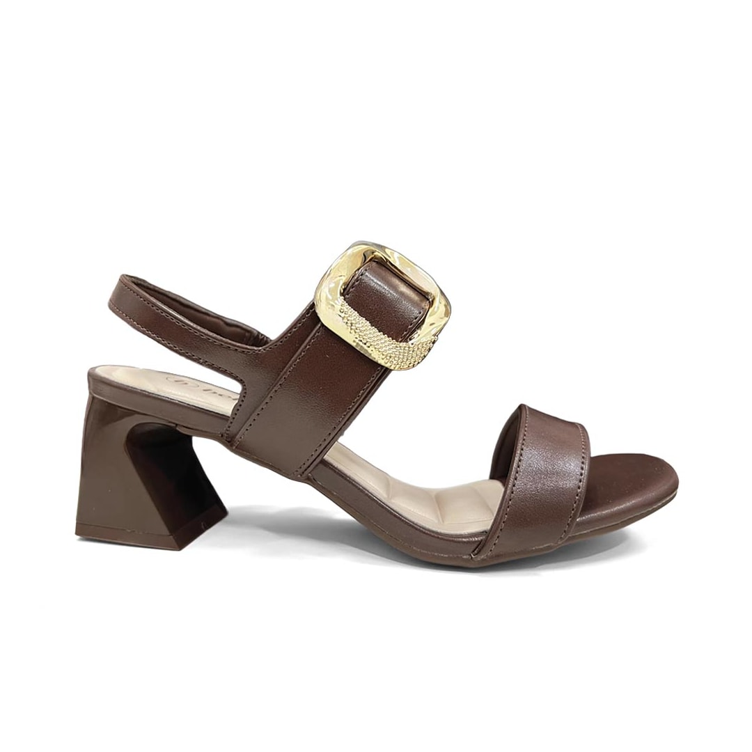 Sandália Bebecê Salto Bloco Baixo T5254-064 Expresso