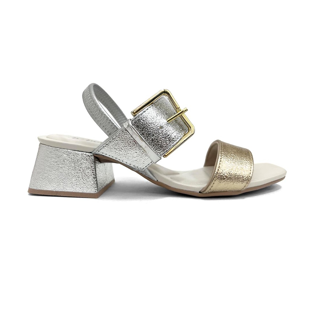 Sandália Bebecê Salto Bloco T5267-408 Dourado