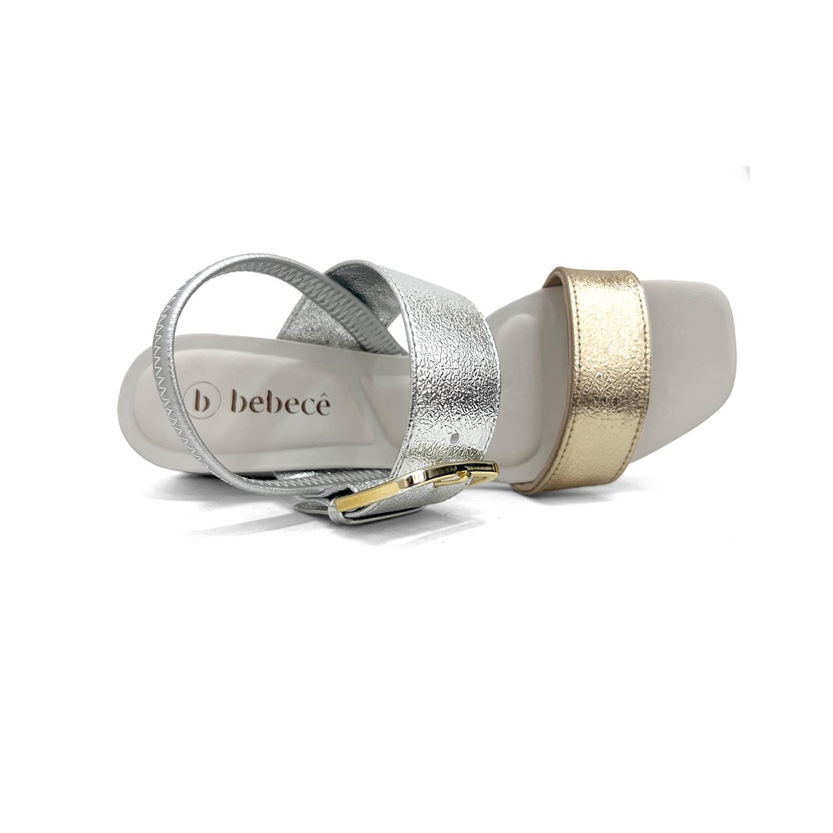 Sandália Bebecê Salto Bloco T5267-408 Dourado