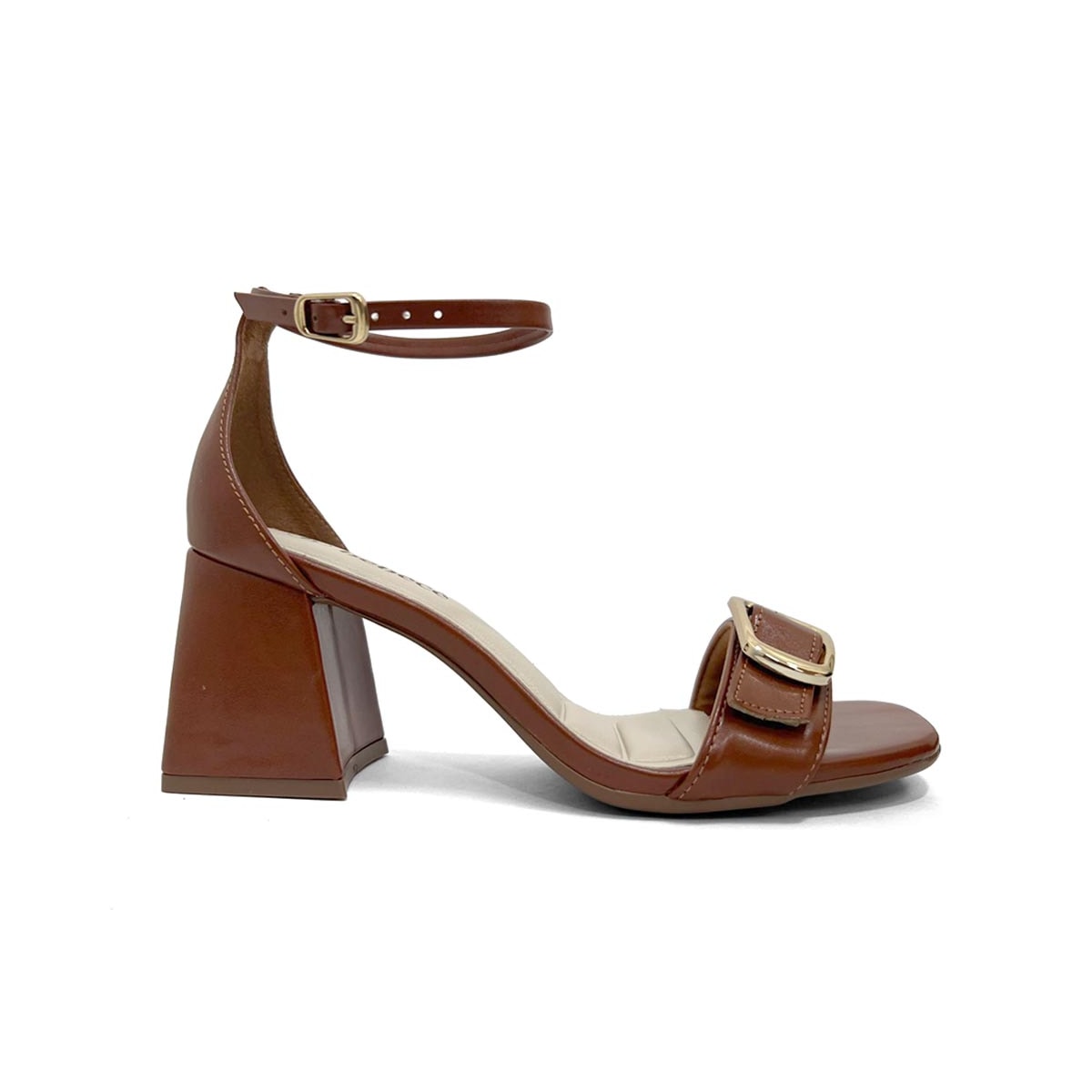 Sandália Bebecê Salto Bloco T6030-125 Pecan Sandália Bebecê Salto Bloco T6030-125 Pecan