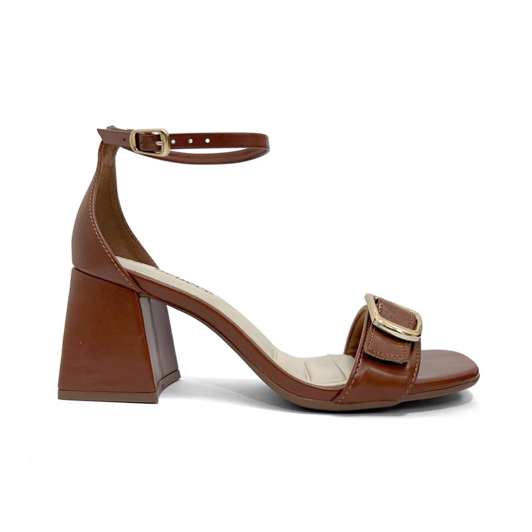 Sandália Bebecê Salto Bloco T6030-125 Pecan Sandália Bebecê Salto Bloco T6030-125 Pecan