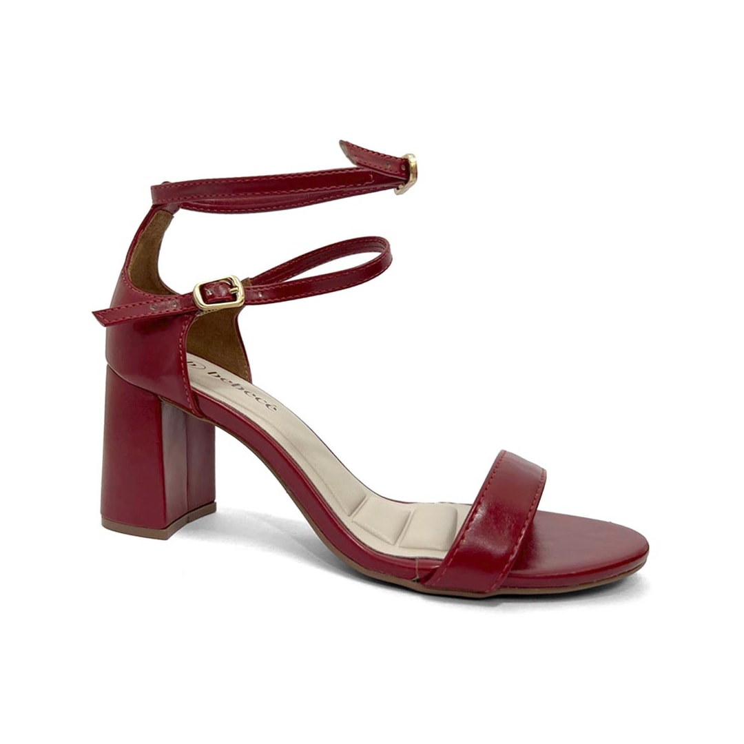 Sandália Bebecê Salto Bloco T6059-499 Scarlet