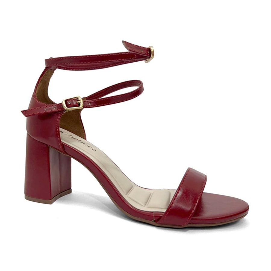 Sandália Bebecê Salto Bloco T6059-499 Scarlet